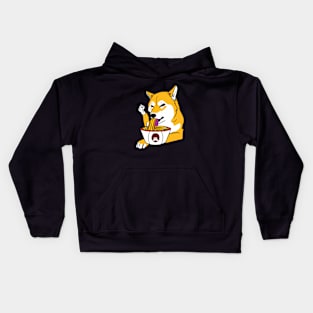 Shiba Inoodles Funny Kids Hoodie